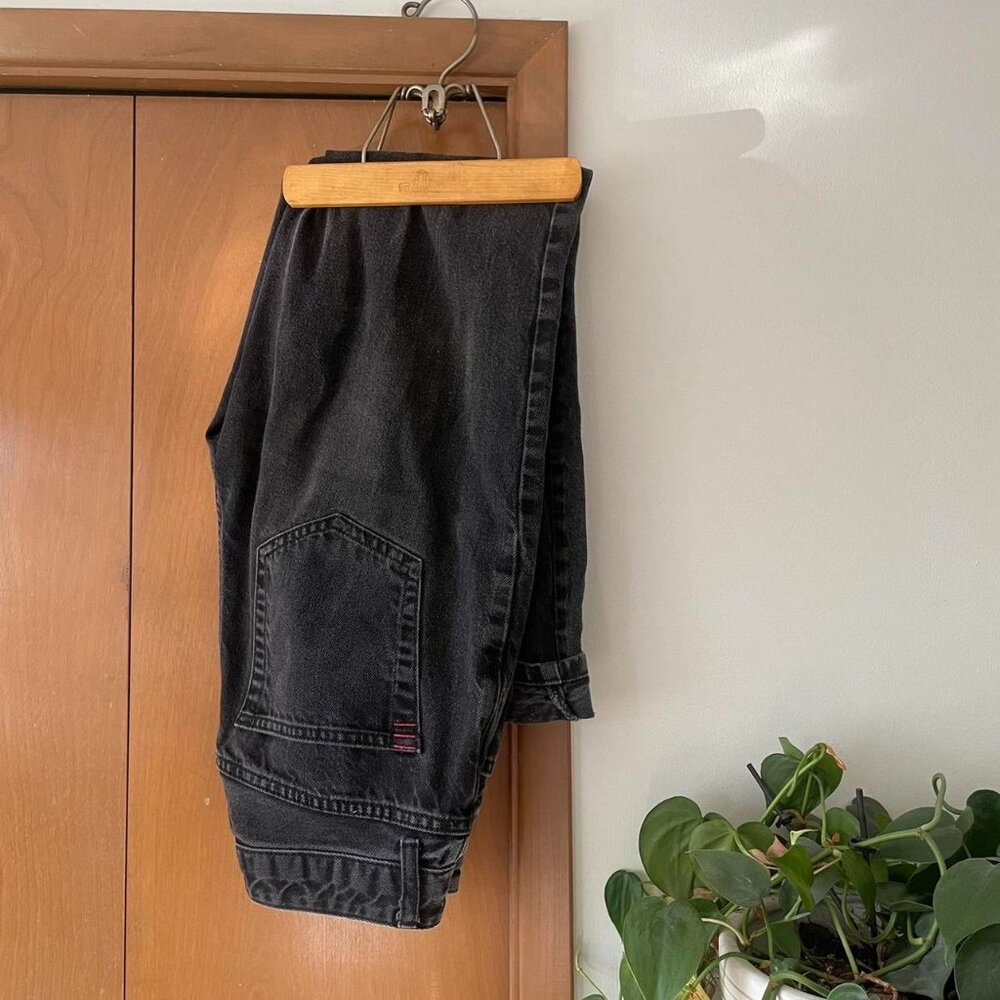 BDG black high rise mom jeans